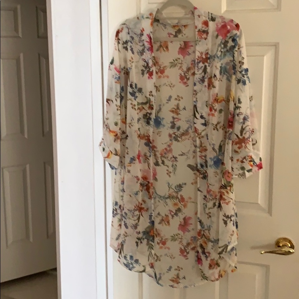 Pretty floral coverup